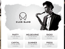 Tablet Screenshot of clubband.com.au